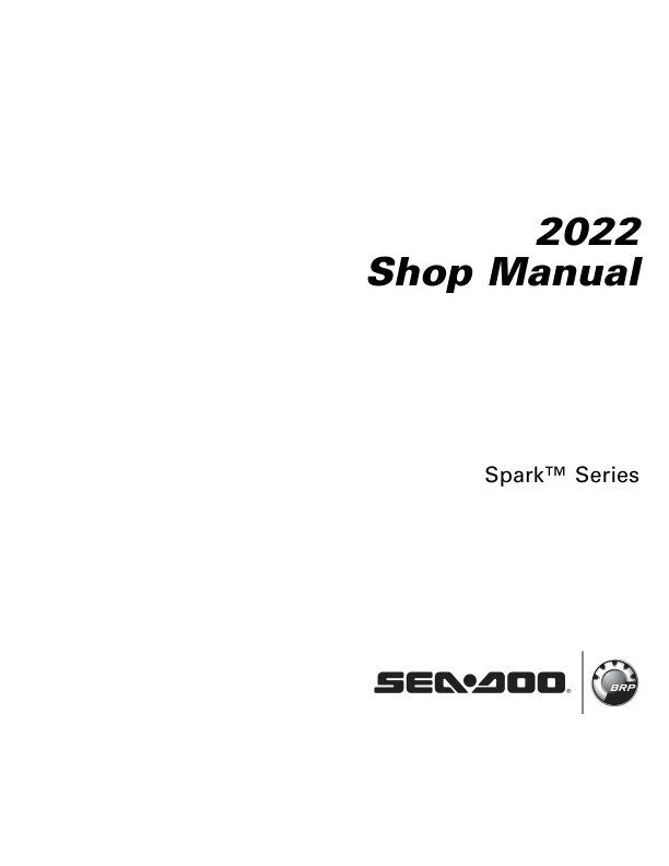Sea-Doo Spark Service Manual factory service manual title page
