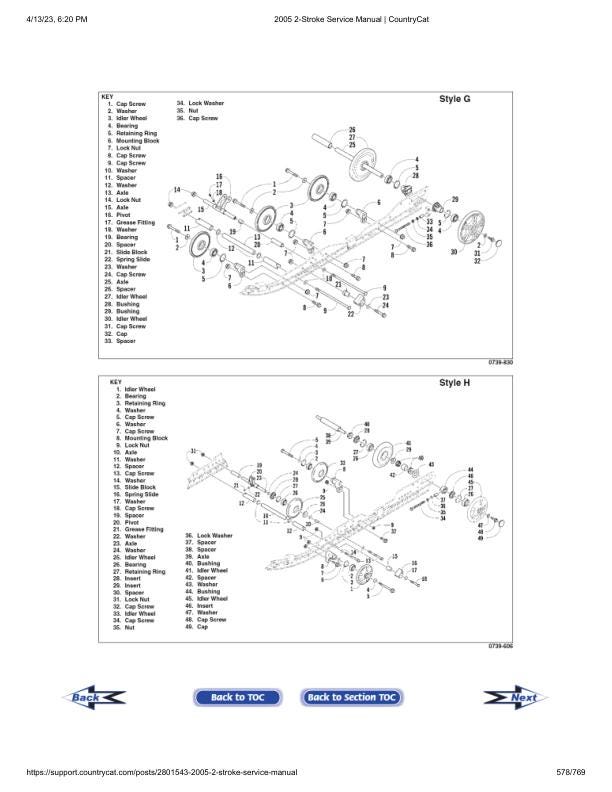Arctic Cat F5 F6 F7 M5 M7 Panther Pantera ZR Snowmobile Service Manual sample page with service data and tables