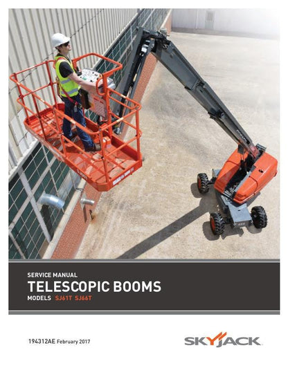 Skyjack SJ61T SJ66T Telescopic Boom Service Manual factory service manual title page