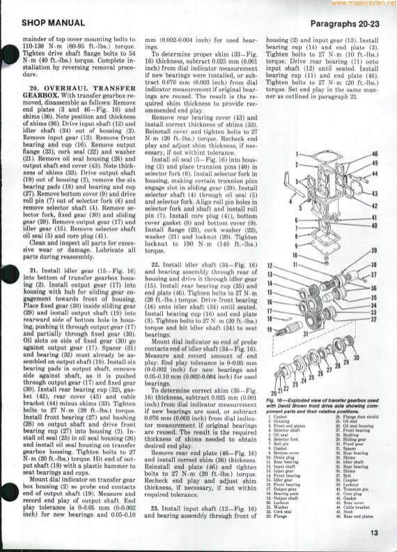 Case 1190 Wheel Loader Service Manual sample page from service manual