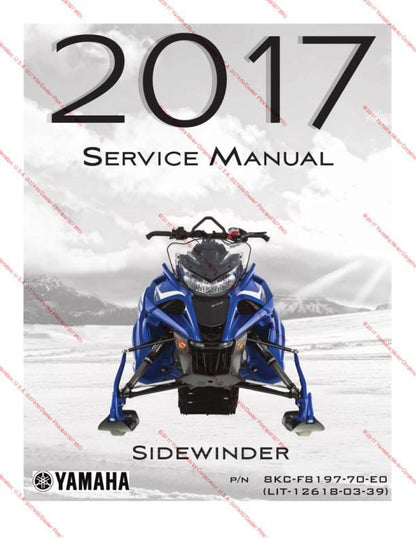 Yamaha Sidewinder Snowmobile Service Manual factory service manual title page