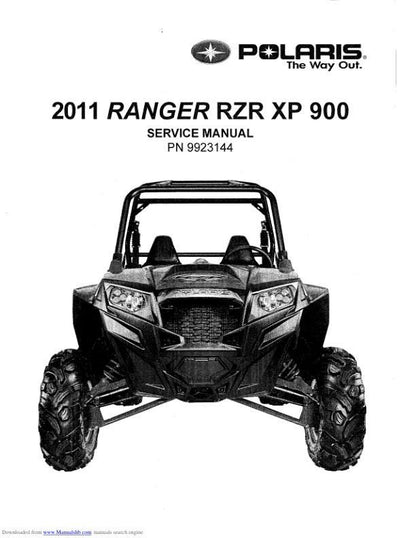 Polaris RZR Ranger 900 UTV Service Manual factory service manual title page
