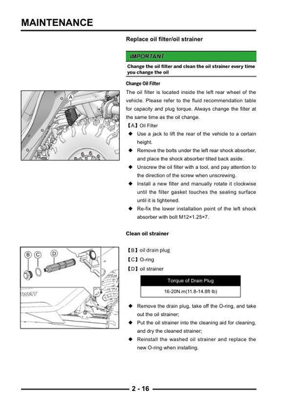 Segway Villain SSV SGW1000F UTV Service Manual sample page from service manual