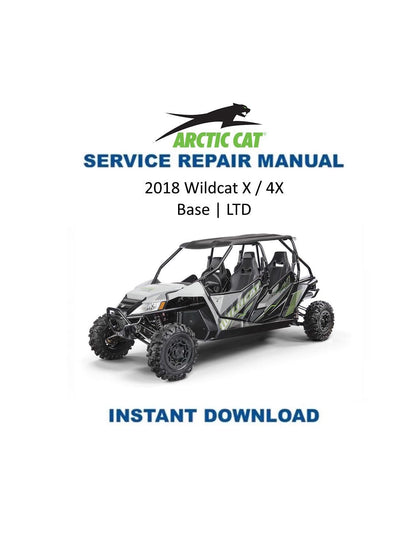 Arctic Cat Wildcat X 4X 1000 UTV Service Manual 2018 - Service Manual PDF Instant Download