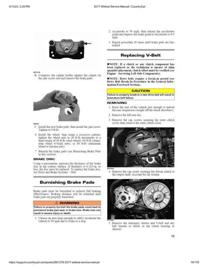 Arctic Cat Wildcat Sport 700 UTV Service Manual sample page from service manual