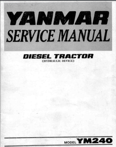 Yanmar YM135-YM4000 Tractor Service Manual sample page with technical illustrations