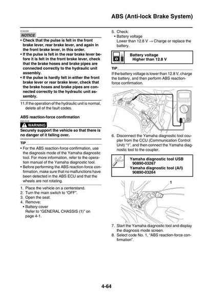 Yamaha Wolverine NMAX UTV Service Manual sample page from service manual