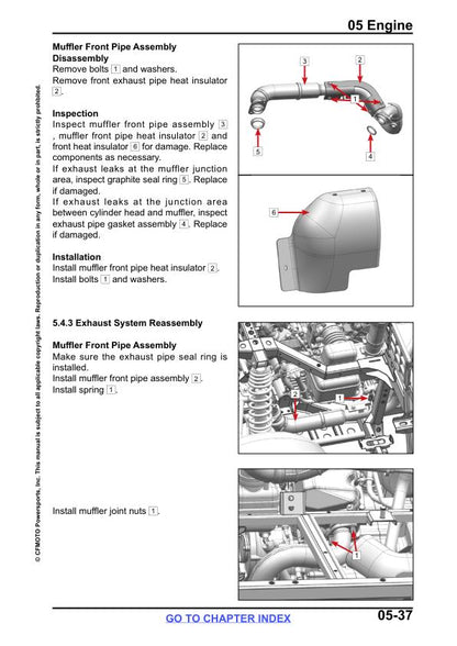 CFMOTO UFORCE 1000 UTV Service Manual sample page from service manual
