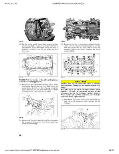 Arctic Cat Wildcat XX UTV Service Manual sample page showing repair procedures