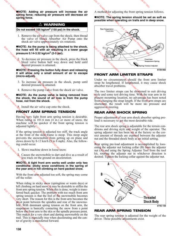 Yamaha Sidewinder Snowmobile Service Manual sample page showing schematics and diagrams