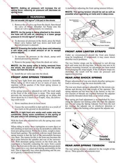 Yamaha Sidewinder Snowmobile Service Manual sample page showing schematics and diagrams