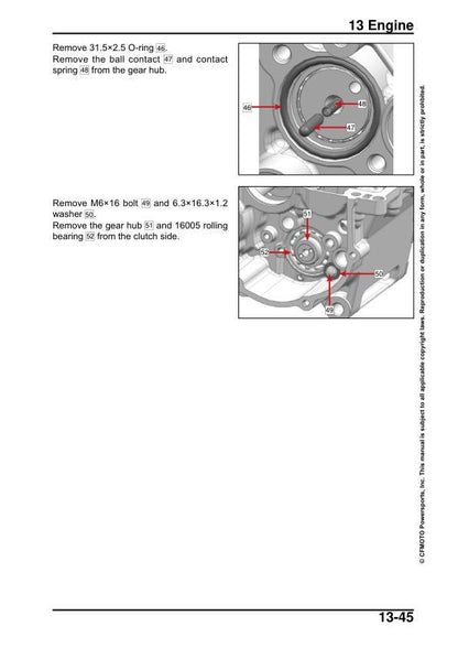 CFMOTO IBEX 450 Service Manual sample page from the repair manual
