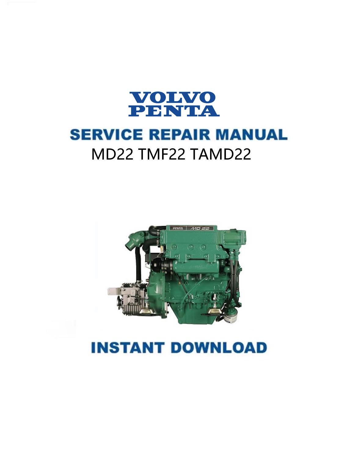 Volvo Penta MD22 TMF22 TAMD22 Engine Service Manual - Service Manual PDF Instant Download