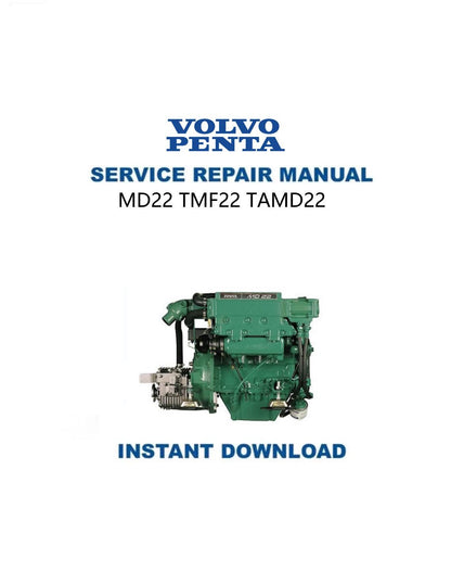 Volvo Penta MD22 TMF22 TAMD22 Engine Service Manual - Service Manual PDF Instant Download
