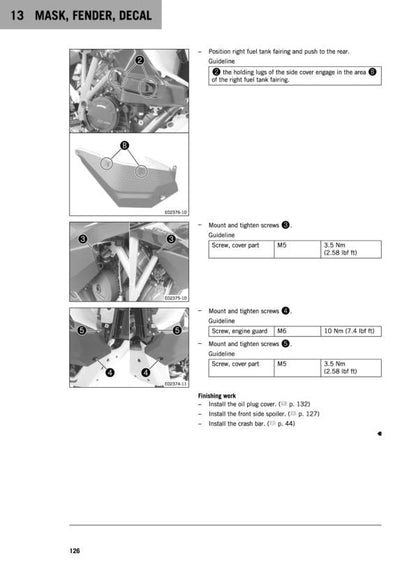 KTM 1290 Super Adventure R Motorcycle Service Manual sample page from service manual