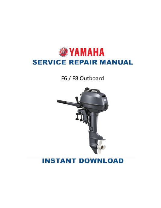 Yamaha F6 F8 Outboard service manual PDF