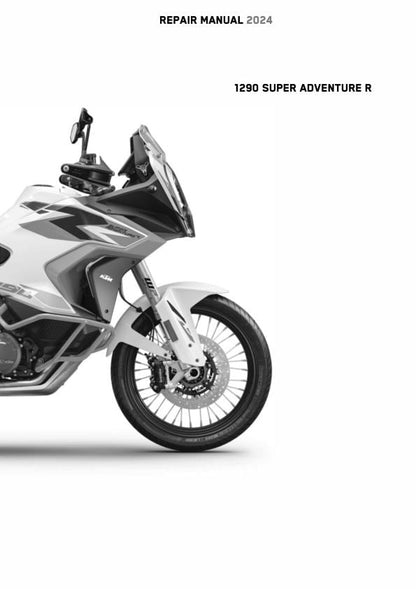 KTM 1290 Super Adventure R Motorcycle Service Manual factory service manual title page