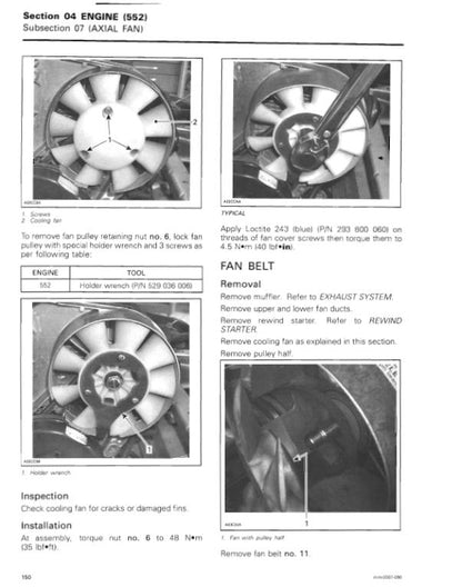 Skidoo Expedition Freestyle Tundra Legend Snowmobile Service Manual table of contents