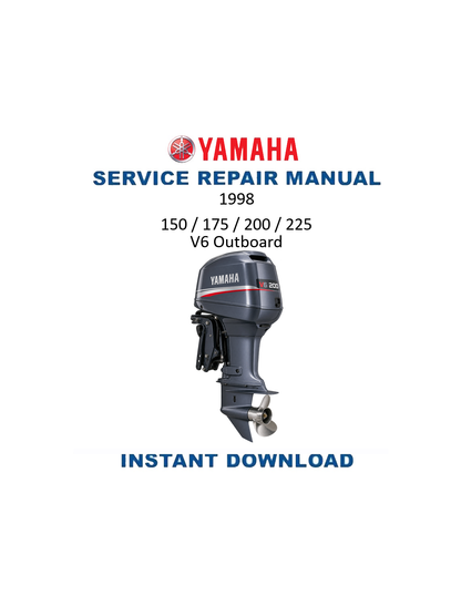 Yamaha 150-225 V6 Outboard 1998 service manual PDF