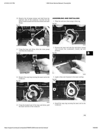 Arctic Cat Bearcat Pantera Thundercat Z ZR ZL Snowmobile Service sample page with diagrams and specifications