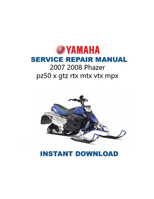 Yamaha Phazer Snowmobile Service Manual 2007-2008 - Service Manual PDF Instant Download