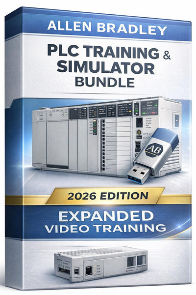 Allen Bradley PLC Training Bundle RSLogix & LogixPro Simulator title page