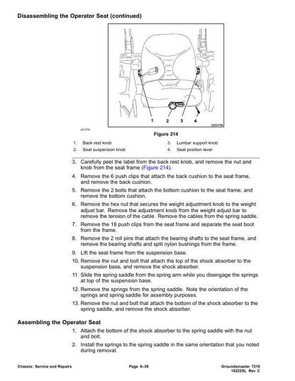 Toro Groundsmaster 7210 Mower Service Manual sample page showing schematics and diagrams