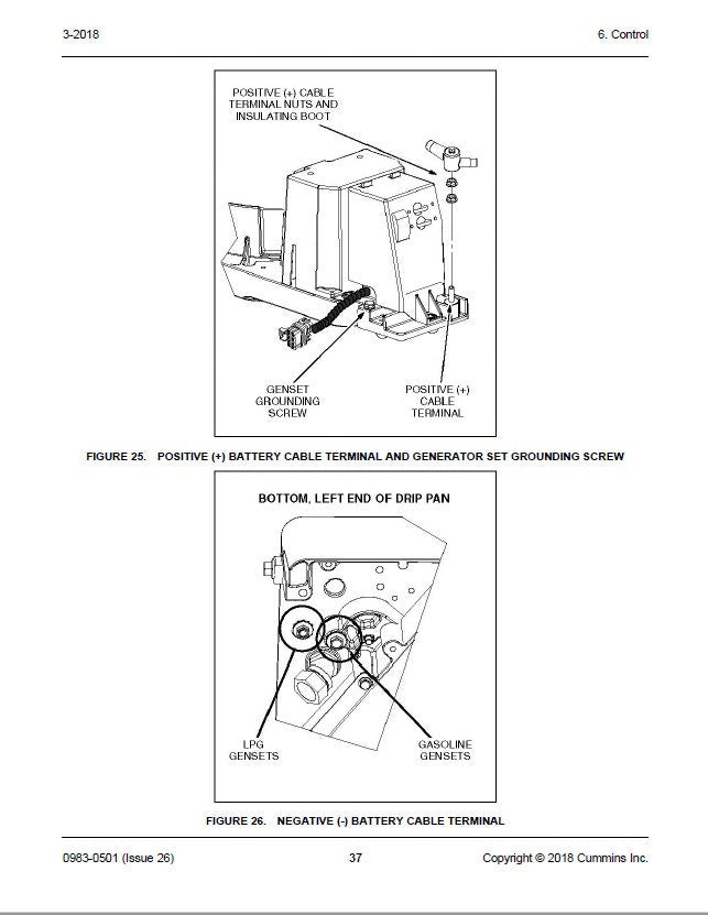 Cummins HGJAA-HGJAF ONAN Generator Service Manual table of contents