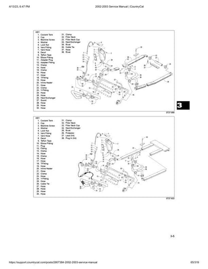 Arctic Cat Bearcat Wide Track Touring Trail Snowmobile Service Manual sample page with diagrams and specifications