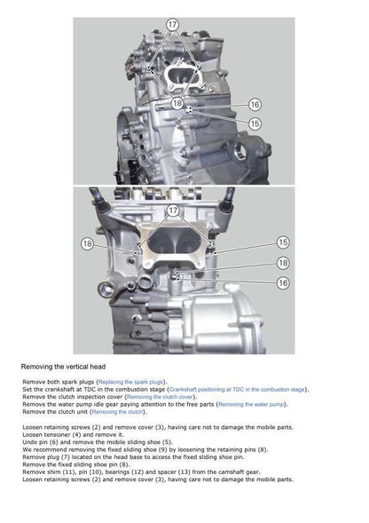 Ducati Panigale SBK 959 E4 Motorcycle Service Manual sample page showing schematics and diagrams