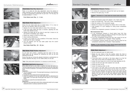 Baja Pulsar DTSi 180 Motorcycle Service Manual sample page from service manual