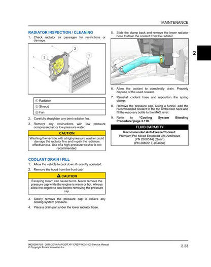 Polaris Ranger 900 1000 XP Crew UTV Service Manual sample page from service manual