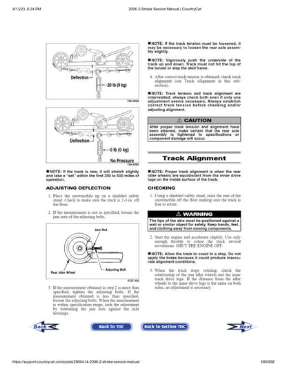 Arctic Cat  Panther Firecat Bearcat Z M Snowmobile Service Manual sample page showing schematics and diagrams
