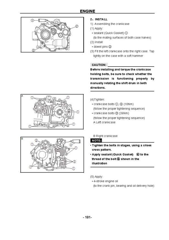 HiSun HS700 HS600 HS500 UTV Service Manual sample page showing schematics and diagrams