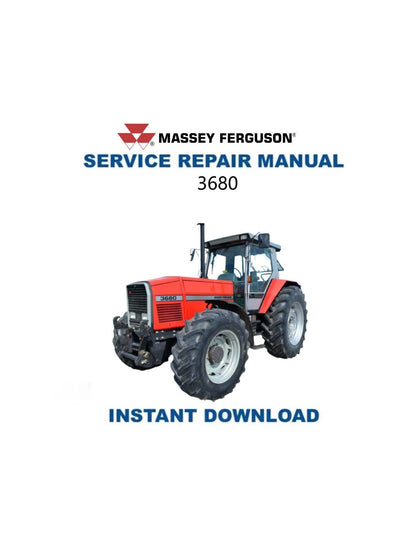 Massey Ferguson 3680 Tractor Service Manual - Service Manual PDF Instant Download