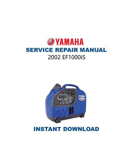 Yamaha EF1000iS Inverter Generator Service Manual 2002-2010 - Service Manual PDF Instant Download