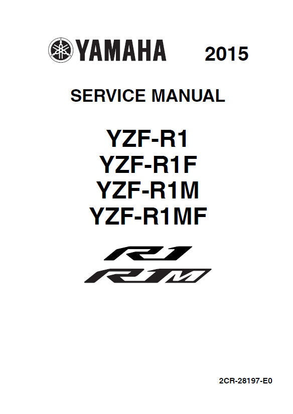 Yamaha YZF-R1 Motorcycle Service Manual factory service manual title page