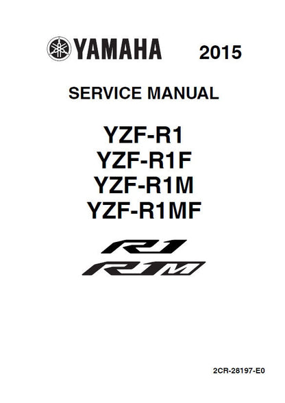 Yamaha YZF-R1 Motorcycle Service Manual factory service manual title page