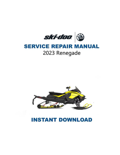 Skidoo Renegade 600 850 900 Snowmobile Service Manual 2023-2025 - Service Manual PDF Instant Download