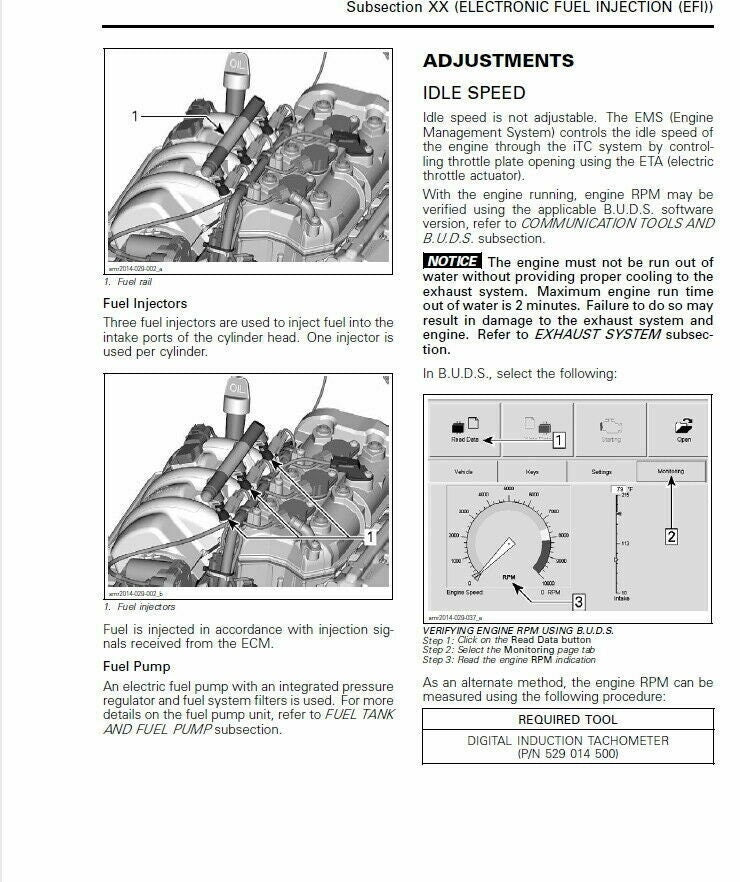 Sea-Doo Spark Service Manual sample page from the repair manual