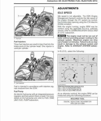 Sea-Doo Spark Service Manual sample page from the repair manual