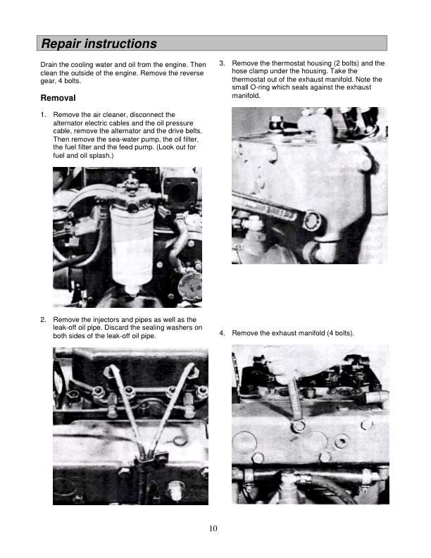 Volvo Penta MD6A MD7A Marine Diesel Engine Service Manual sample page from service manual