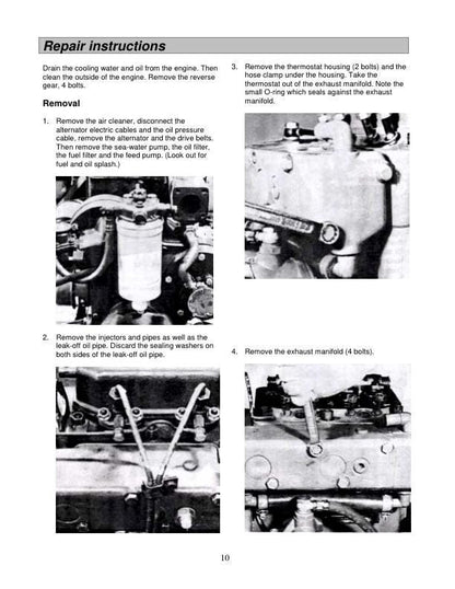 Volvo Penta MD6A MD7A Marine Diesel Engine Service Manual sample page from service manual