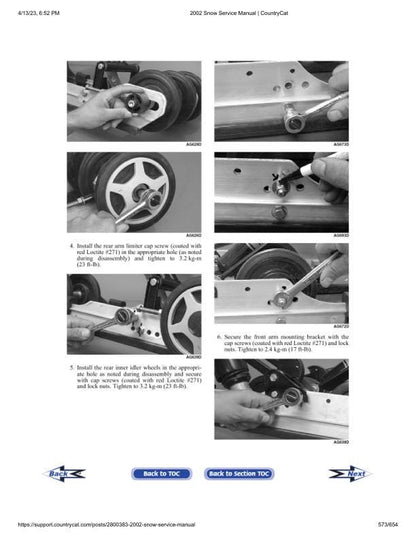 Arctic Cat ZR ZL Mountain Cat Panther Pantera Snowmobile Service sample page showing schematics and diagrams