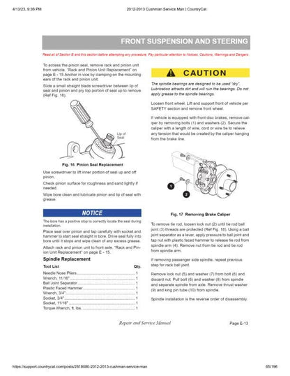 Cushman Electric Shuttle 2 4 6 Golf Cart Service Manual sample page with technical illustrations