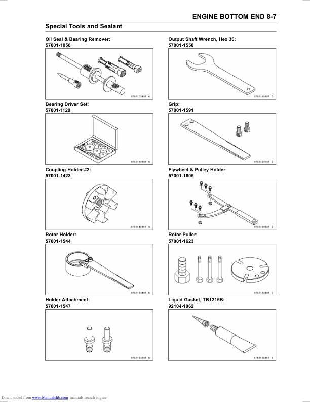 Kawasaki JetSki STX-15F Service Manual sample page from the repair manual