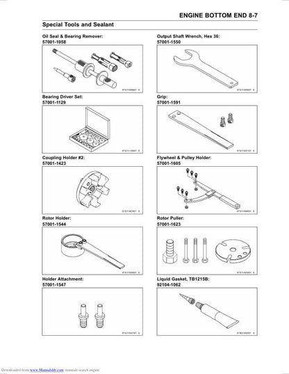 Kawasaki JetSki STX-15F Service Manual sample page from the repair manual