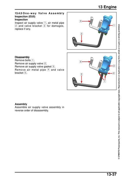 CFMOTO PAPIO SS 125 Service Manual sample page with service data and tables