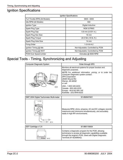 Mercury Verado 200 225 250 275 Outboard Service Manual sample page from service manual