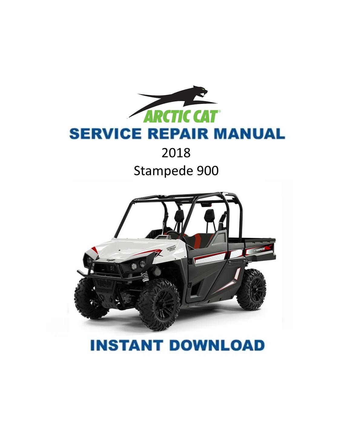 Textron (Arctic Cat) Stampede 900 UTV Service Manual 2018-2020 - Service Manual PDF Instant Download